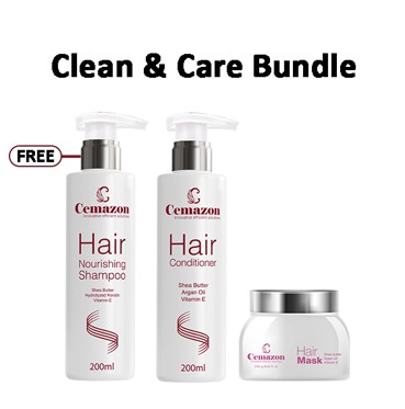 Hair Mask 250 ml + Hair Conditioner 200 ml + FREE Nourishing Shampoo 200 ml